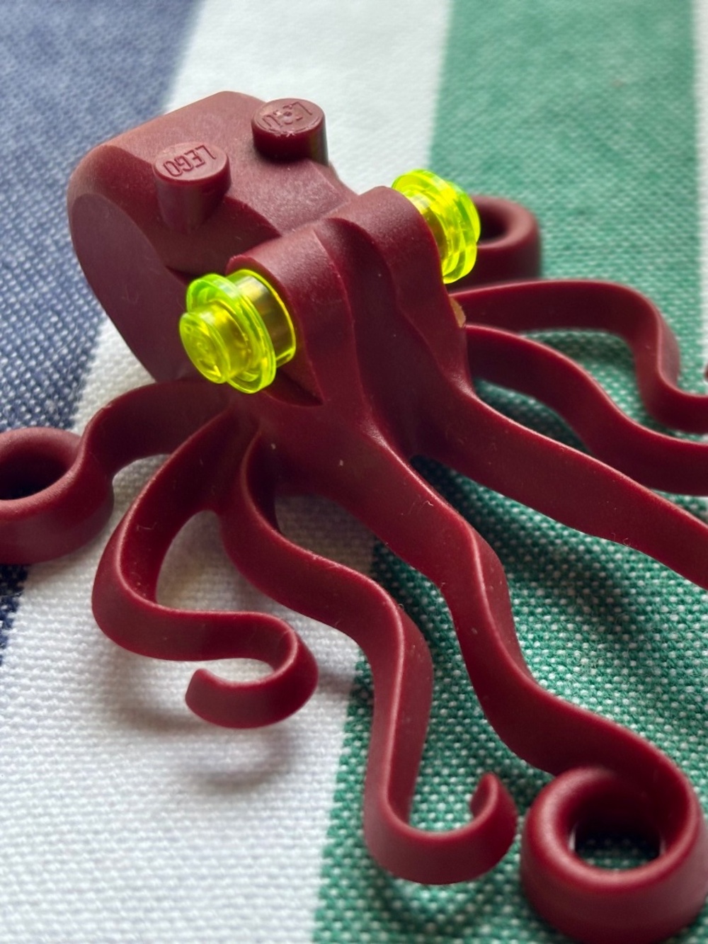 LEGO "Dark Red Octopus" 6086. Released between 1995-2018. With "eyes".